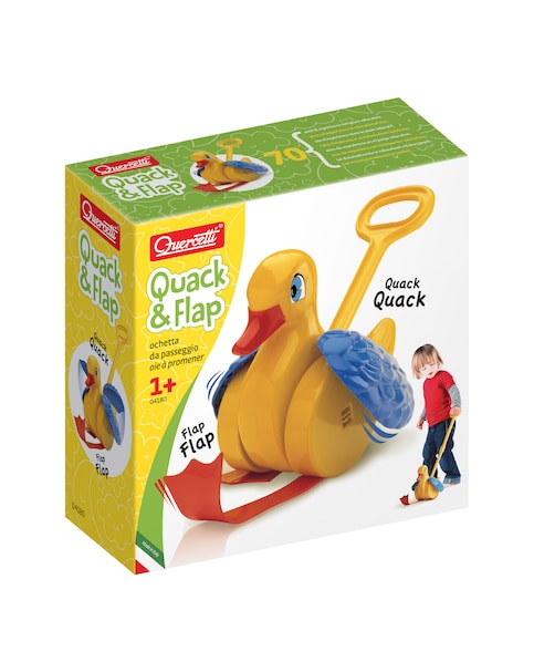 New In - Quercetti Quack & Flap Push Toy