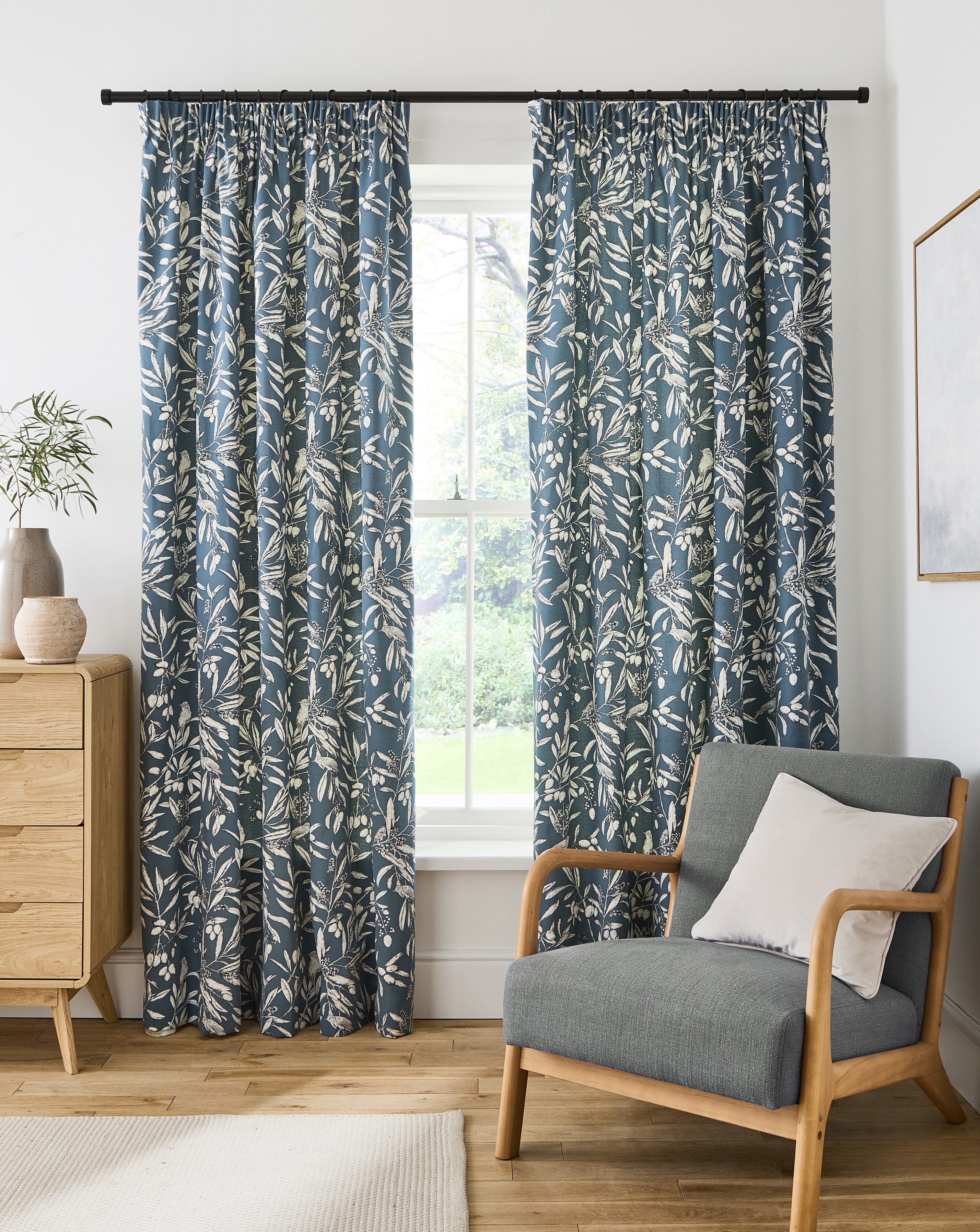 Sundour Aviary Tape Top Curtains