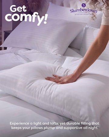 Slumberdown Comfy Home Medium Support Pillow - 2 Pack
