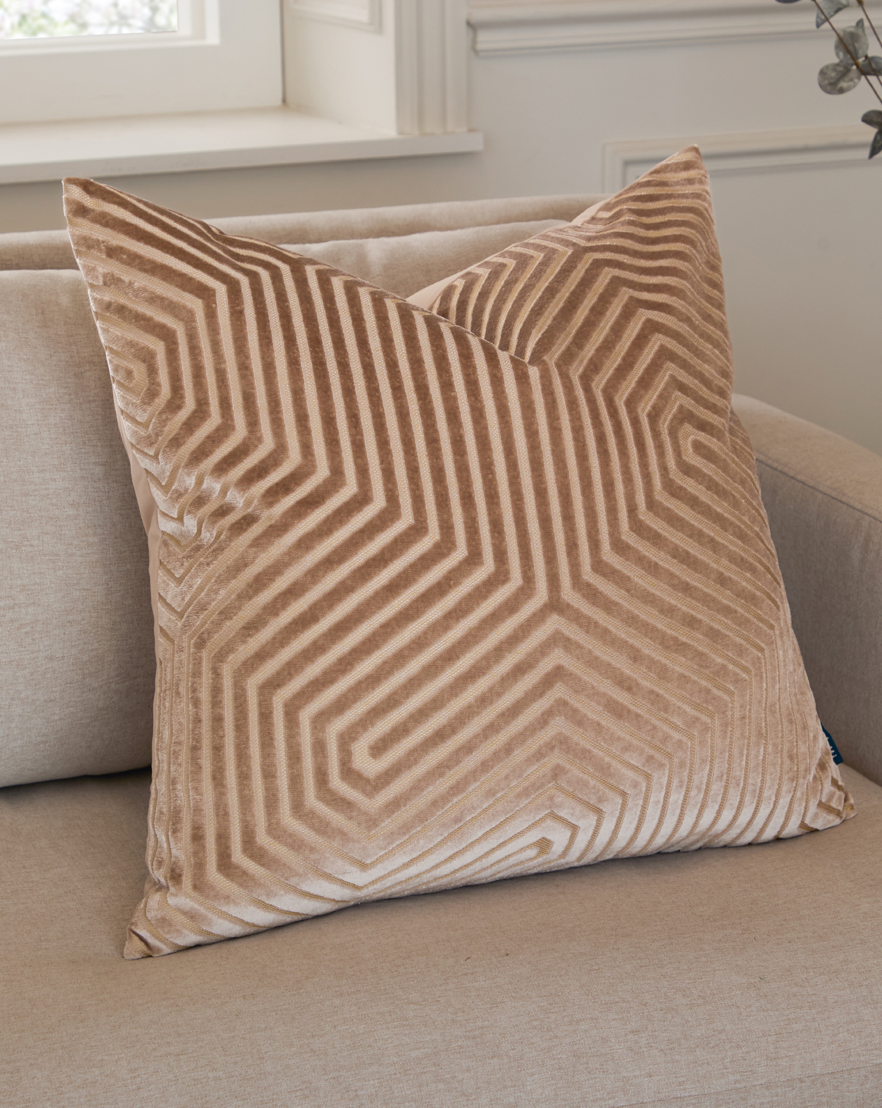 Paoletti Velvet Large Cushion Cover