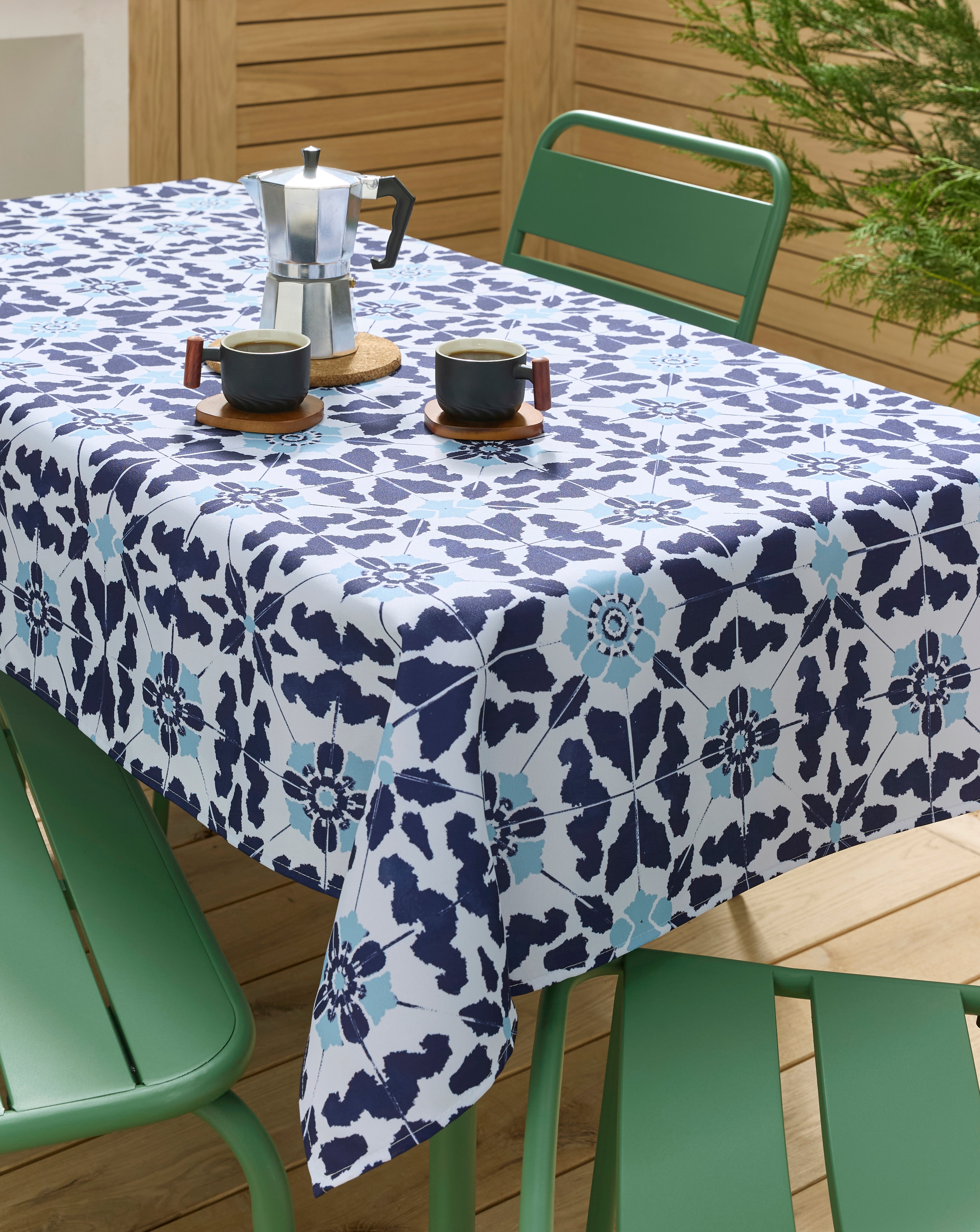 New In - Tile Print Wipe Clean Tablecoth