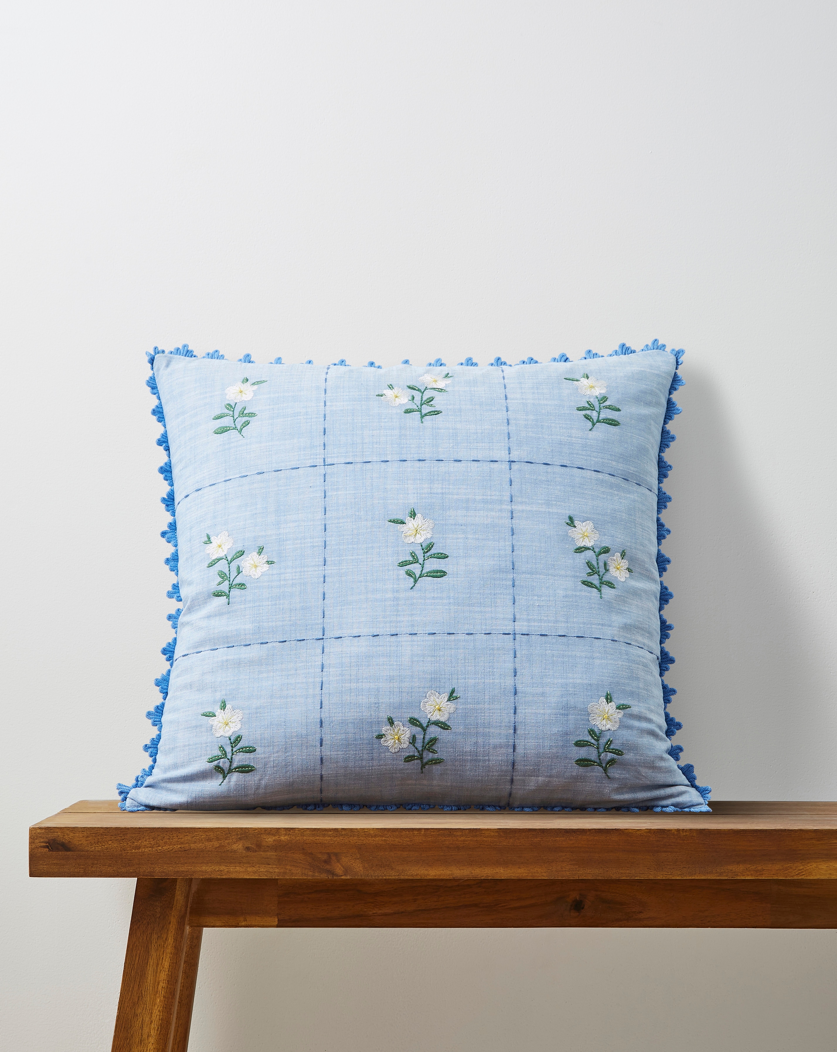 New In - Julipa Amelia Floral Tiles Cushion