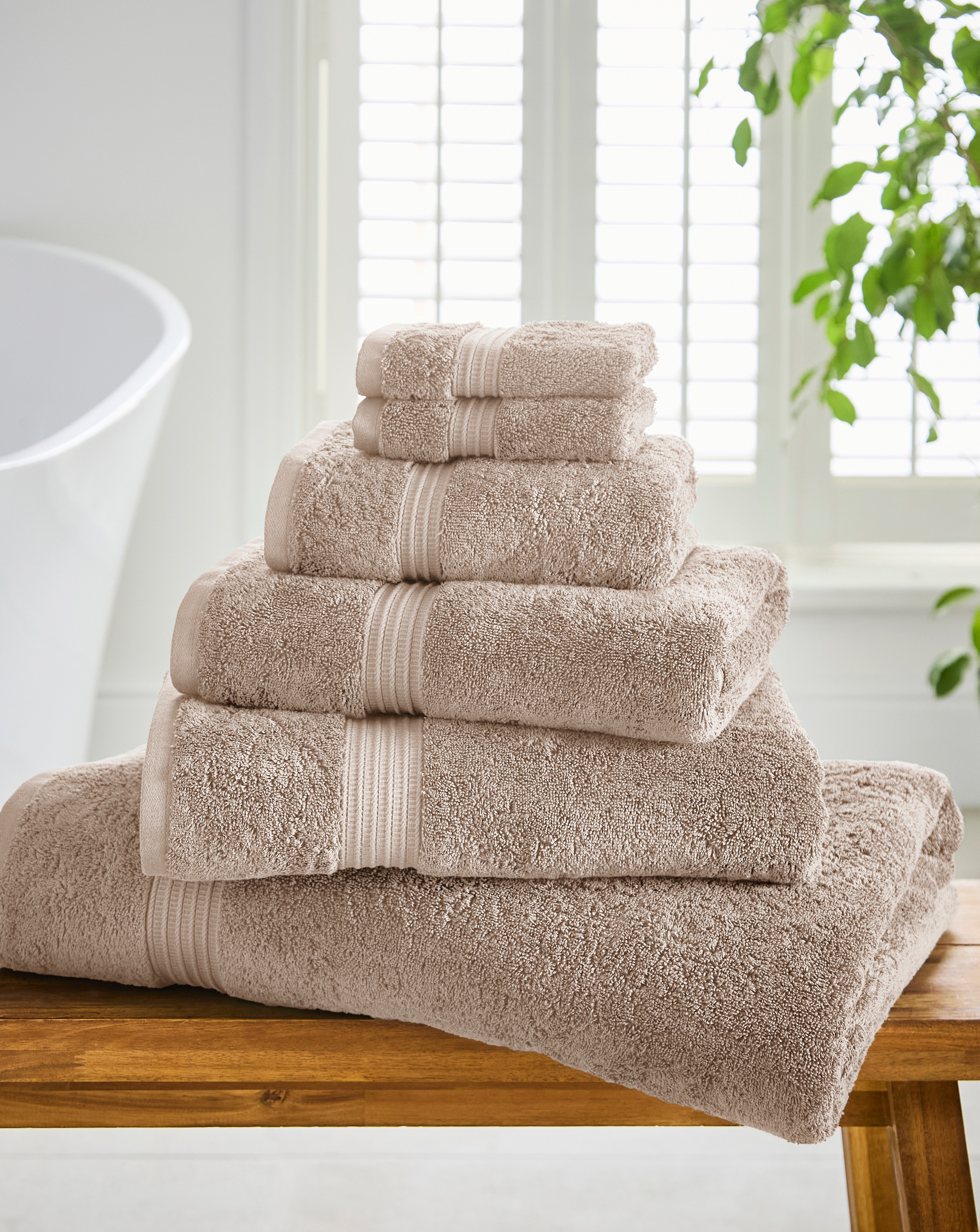 New In - Egyptian Cotton 600GSM Towel - Mushroom