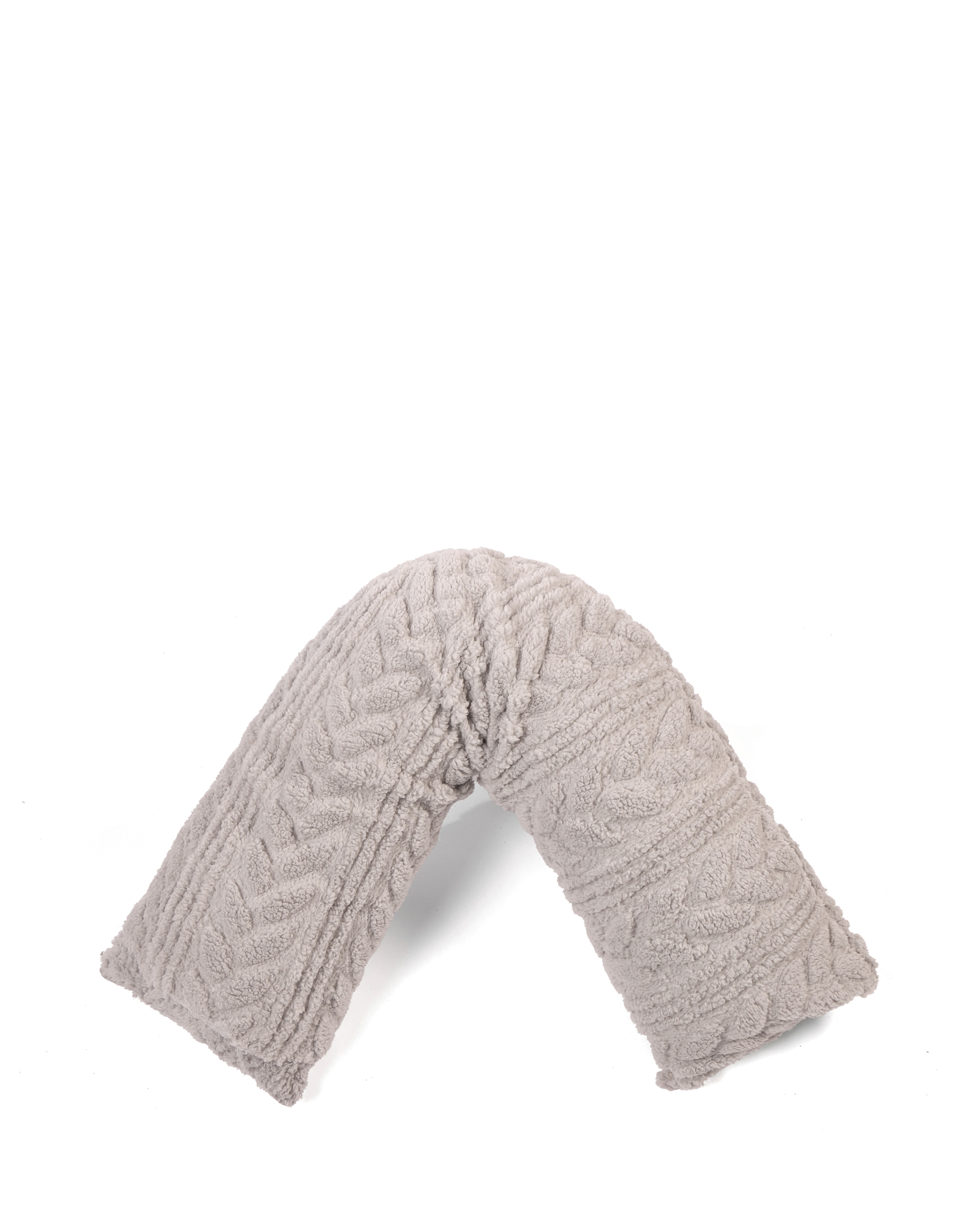 Hugglenad Cable Knit V-Shaped Cushion