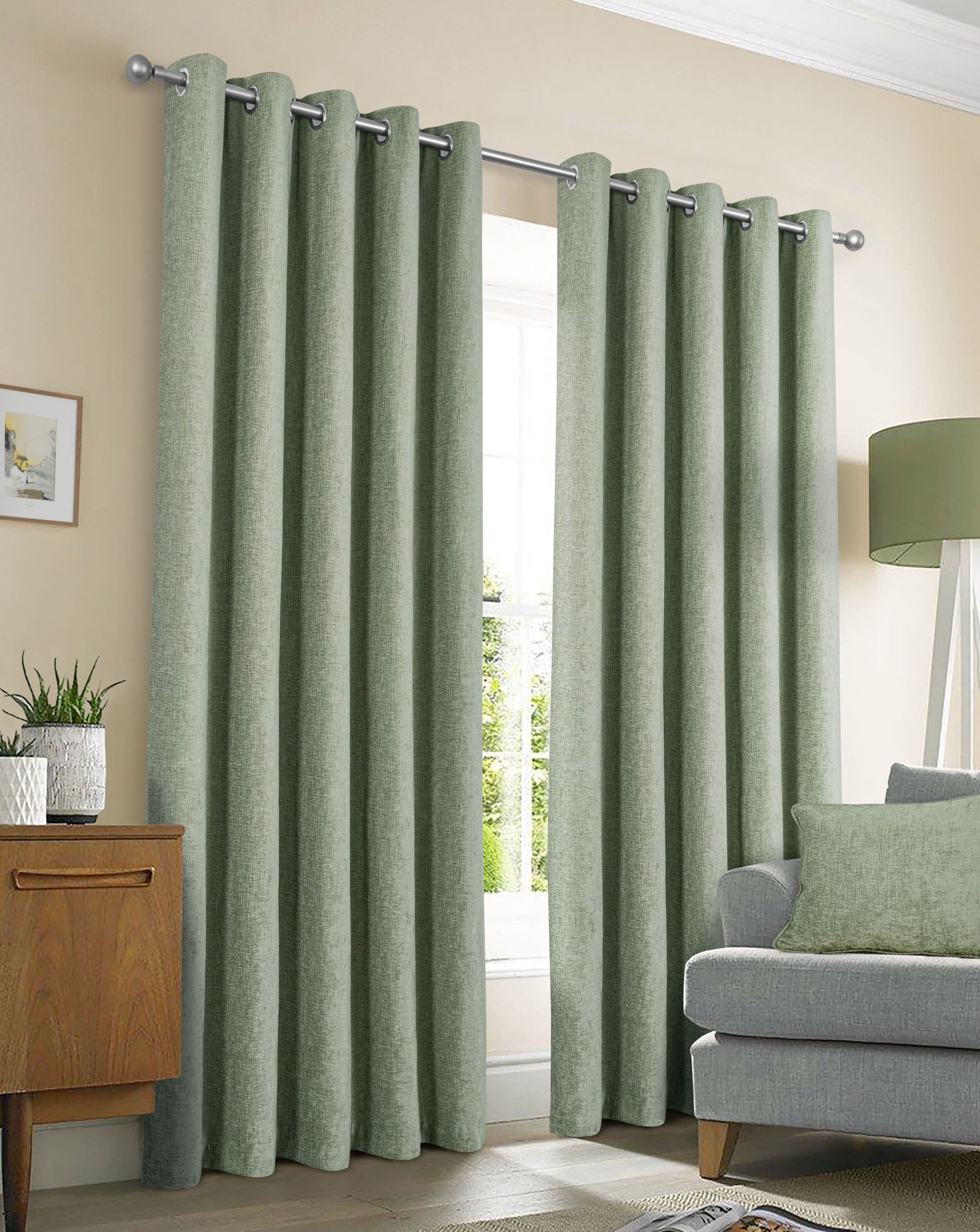 Sundour Amberley Eyelet Door Curtain