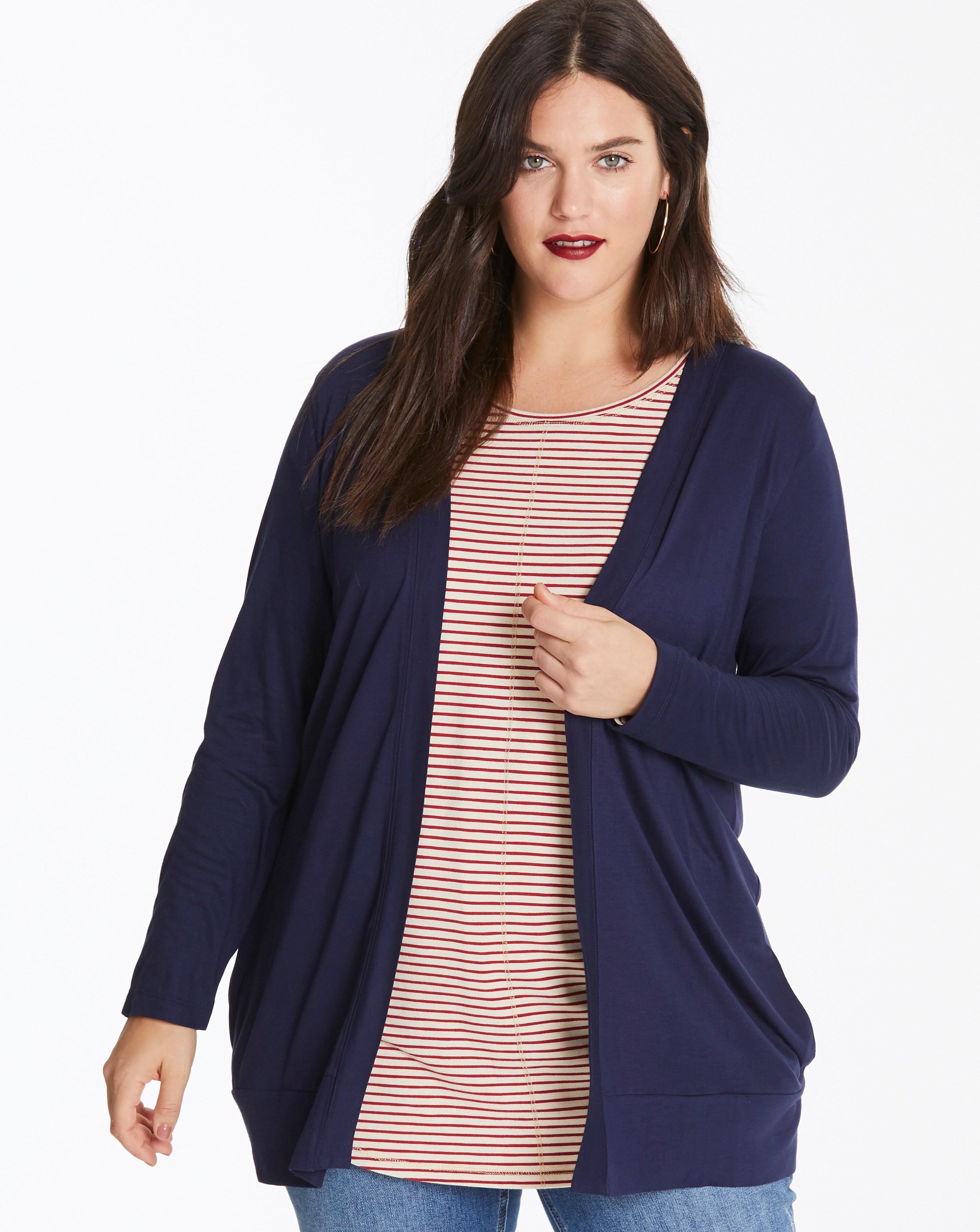 lightweight jersey cardigan