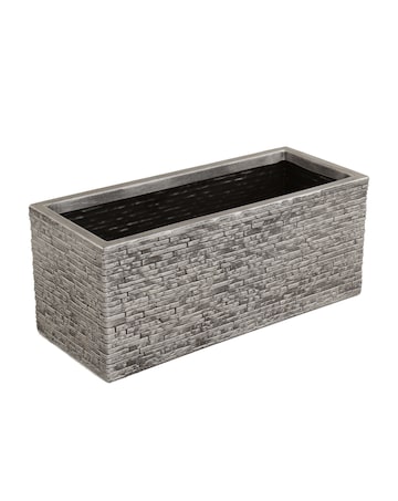 Charles Bentley Slate Pewter Trough Planter