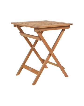 Charles Bentley Wooden Square Folding Bistro Table
