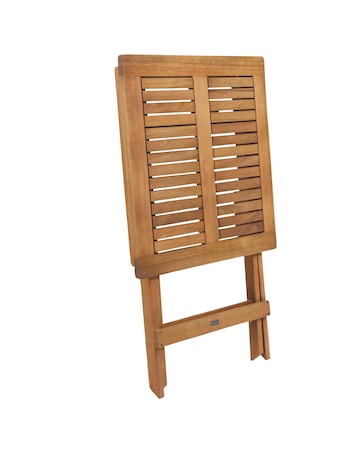 Charles Bentley Wooden Square Folding Bistro Table