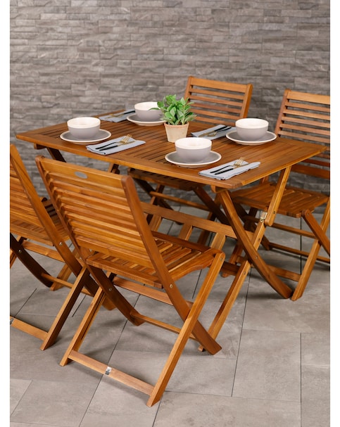 Charles Bentley Wooden Rectangular Dining Table - 4 Seater