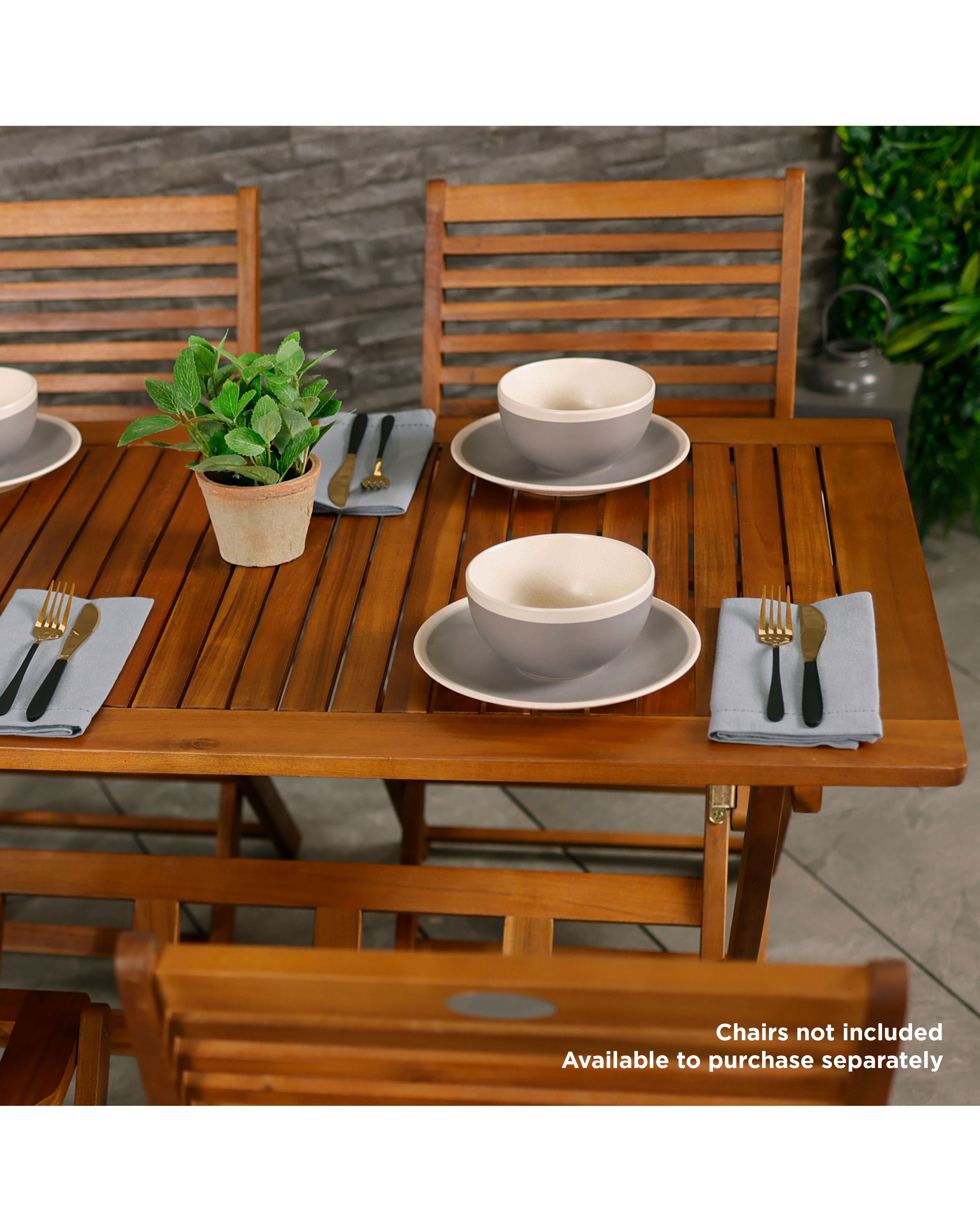 Charles Bentley Wooden Rectangular Dining Table - 4 Seater