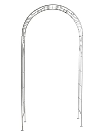 Charles Bentley Grey Wrought Iron Garden Arch