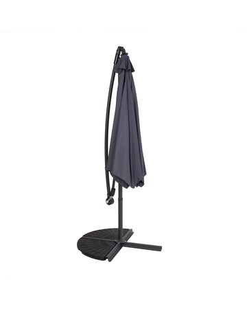 Charles Bentley 3m Hanging Garden Parasol - Grey