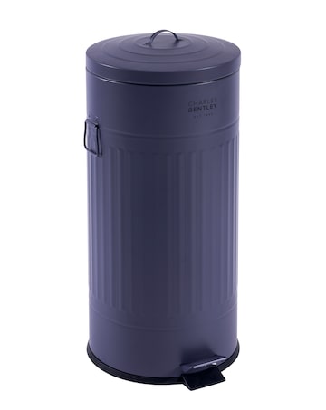 Charles Bentley 30L Round Retro Kitchen Pedal Bin