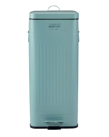 Charles Bentley 30L Square Retro Kitchen Pedal Bin