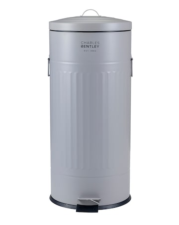 Charles Bentley 30L Round Retro Kitchen Pedal Bin