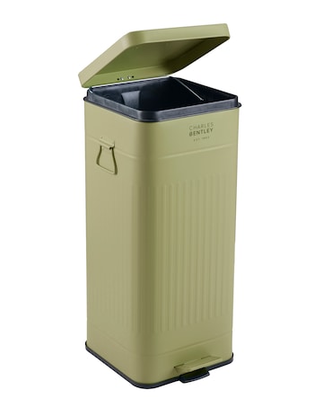 30L Square Retro Kitchen Pedal Bin