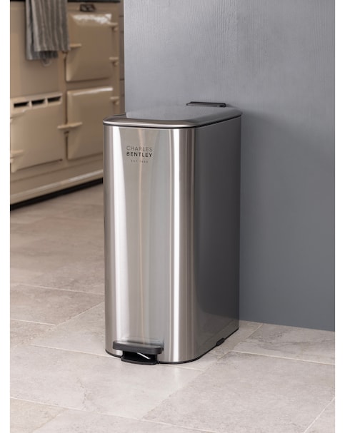 New In - Charles Bentley 30L Slimline Kitchen Bin