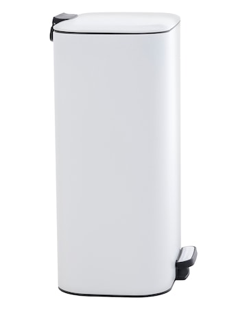 Charles Bentley 30L Slimline Rectangular Kitchen Pedal Bin