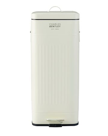 Charles Bentley 30L Square Retro Kitchen Pedal Bin