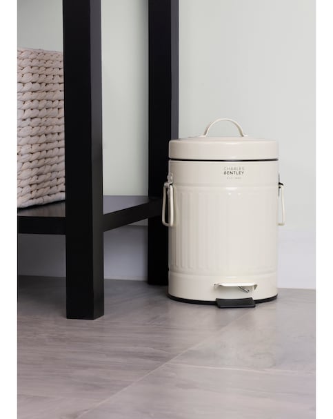 New In - Charles Bentley 3L Retro Mini Pedal Bin