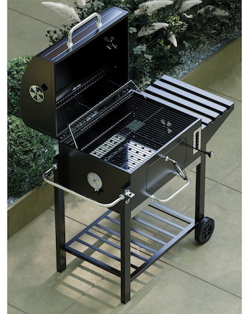 Charles Bentley Ottimo American Grill Charcoal Height Adjustable Barbeque