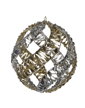 Silver Gilt Helix Bauble 30cm LV