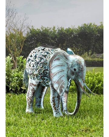 Solar Silhouette Elephant