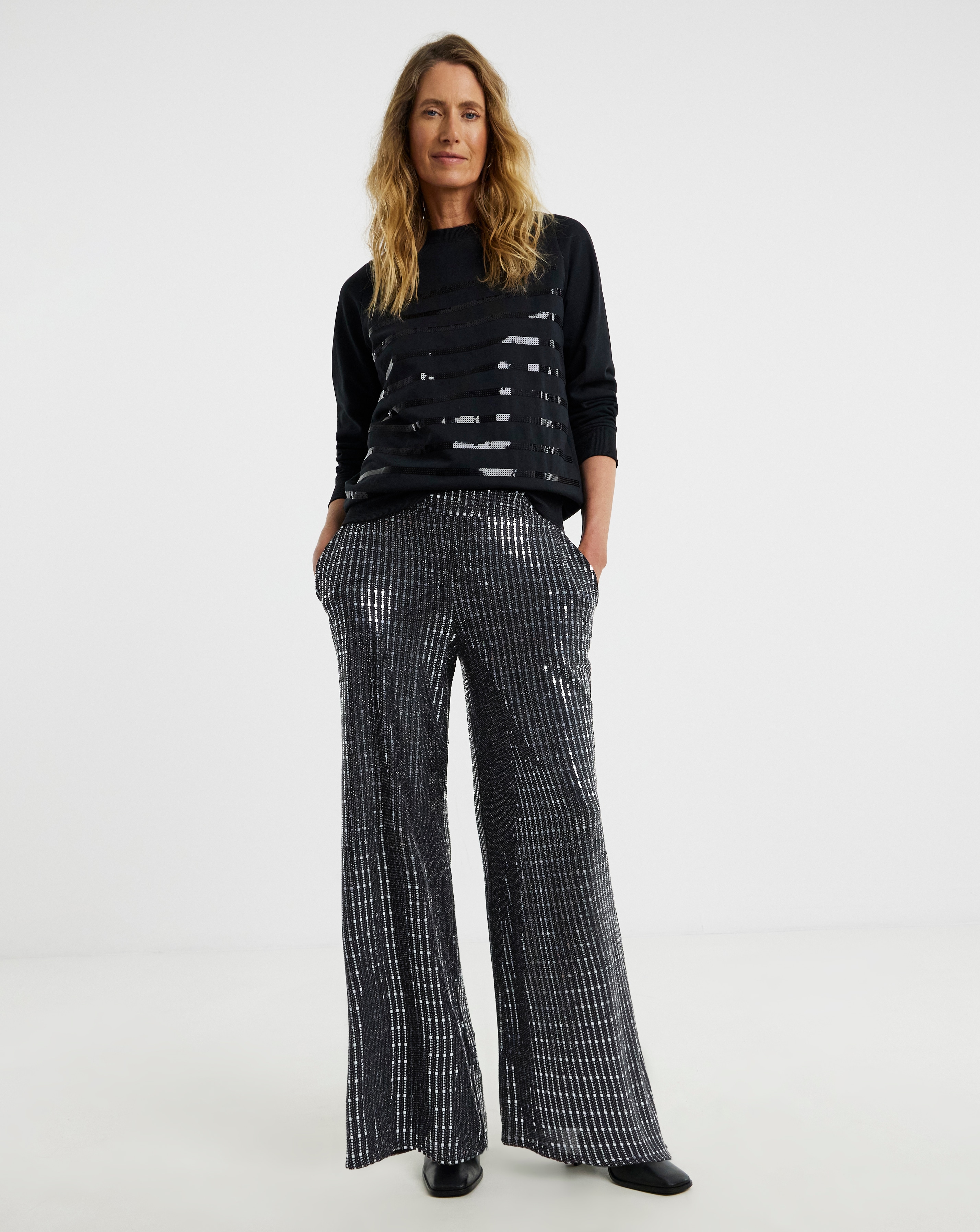 Hot Fix Wide Leg Trouser