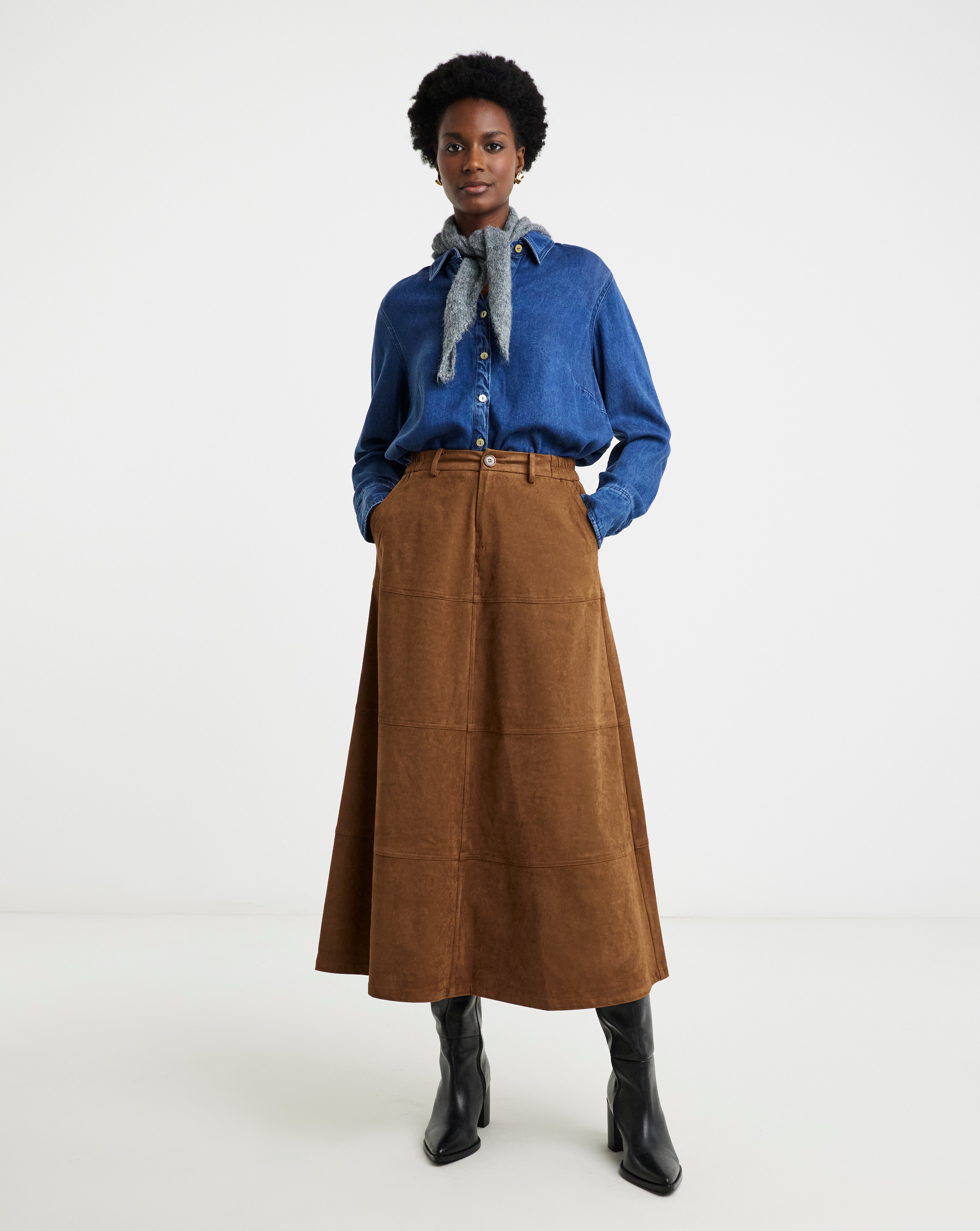 New In - Suedette Skirt