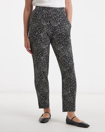 Printed Jersey Tapered Trouser