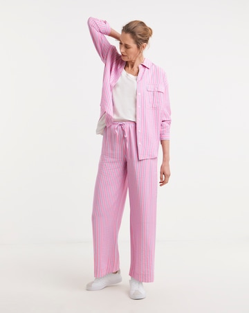 Stripe Wide Leg Trouser