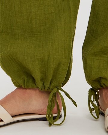 Cotton Cheesecloth Balloon Trousers