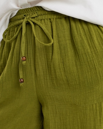 Cotton Cheesecloth Balloon Trousers