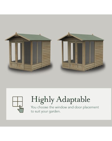 4LIFE Apex Summerhouse 6x4 - Double Door - 5 Window (Home Delivery)