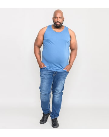 D555 Big & Tall Fabio Classic Fit Muscle Vest - Teal