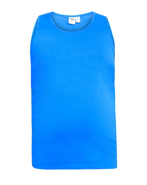 D555 Fabio Muscle Vest Blue
