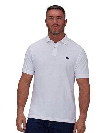 Raging Bull Classic Organic Polo White