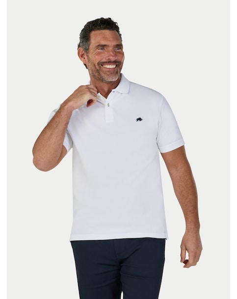 Raging Bull Classic Organic Polo White
