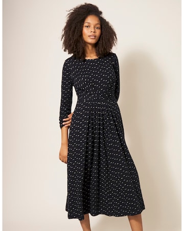 White Stuff Billie Metalic Jersey Dress