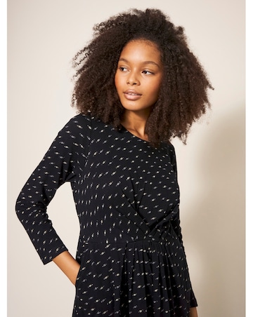 White Stuff Billie Metalic Jersey Dress