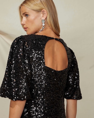 Ro&Zo Evor Sequin Midi Dress