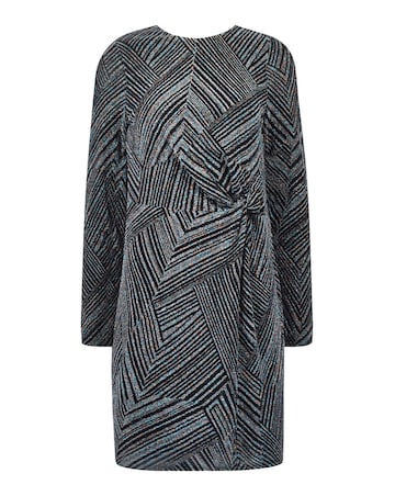 Ro&Zo Disco Jersey High Neck Mini Dress