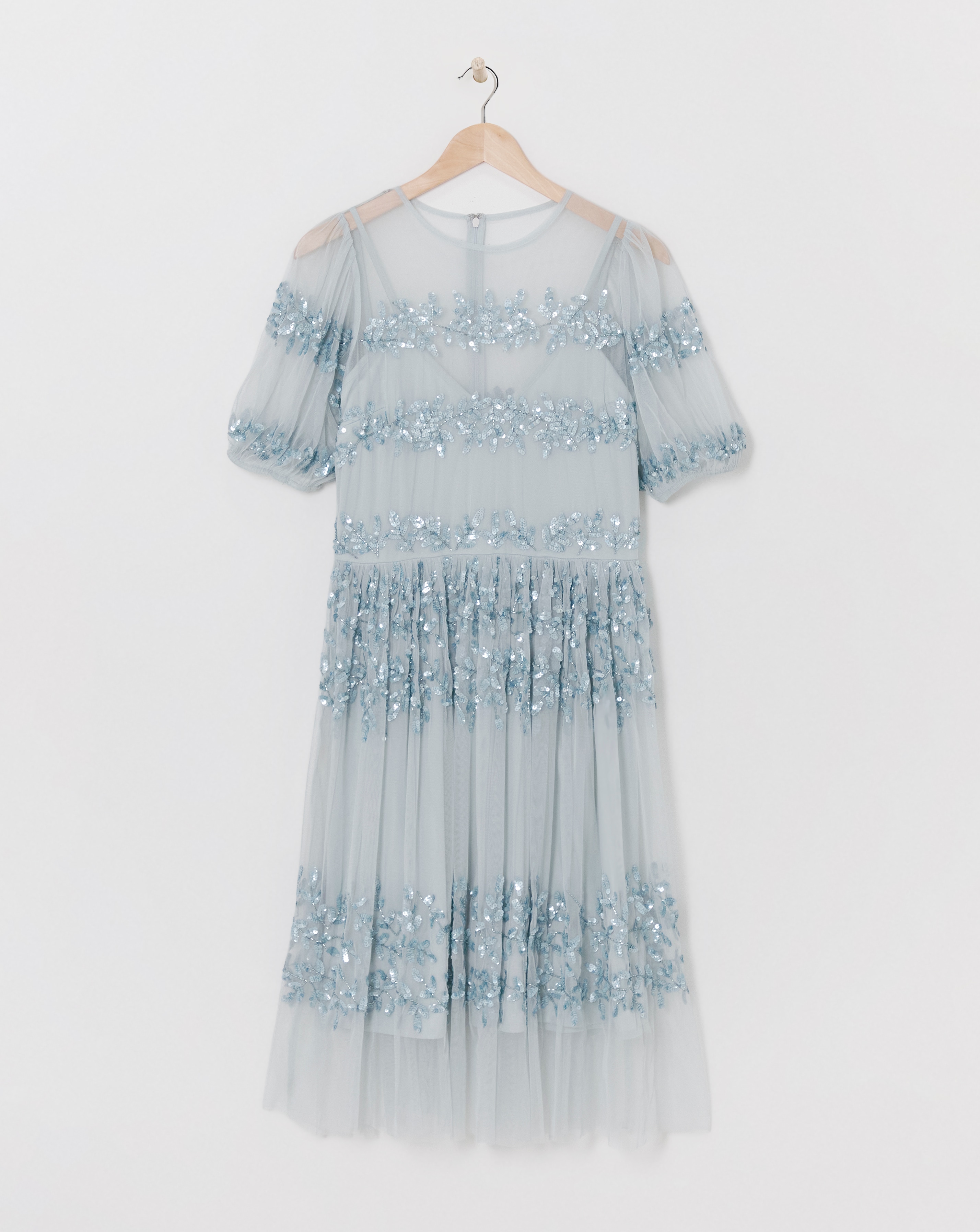 Maya Curve Sequin Midi Dress