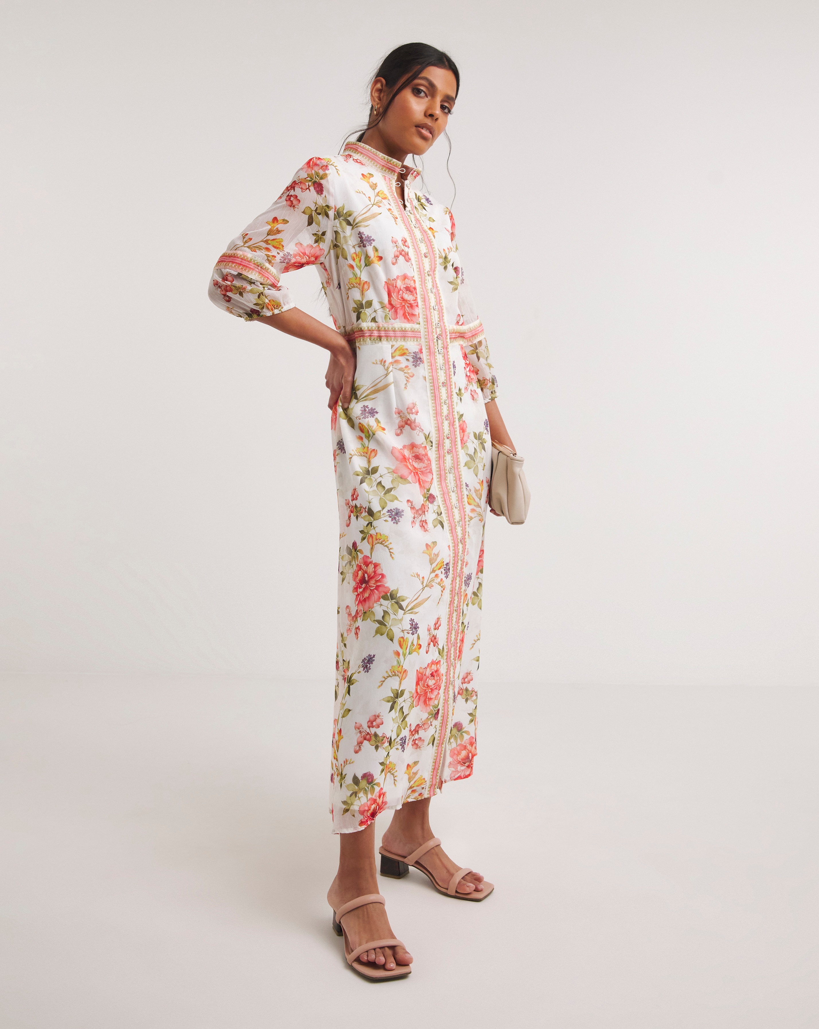 Raishma Studio Floral Print Midi Dress