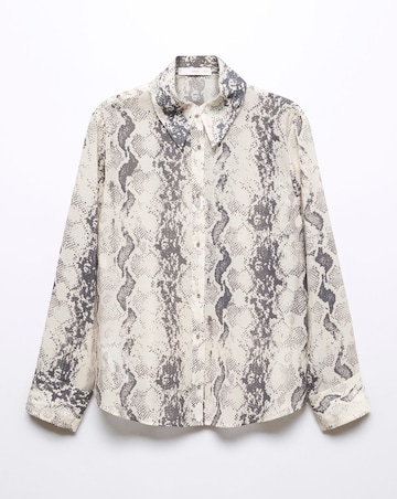 Mango Snake Print Shirt
