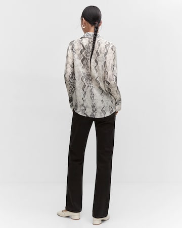 Mango Snake Print Shirt