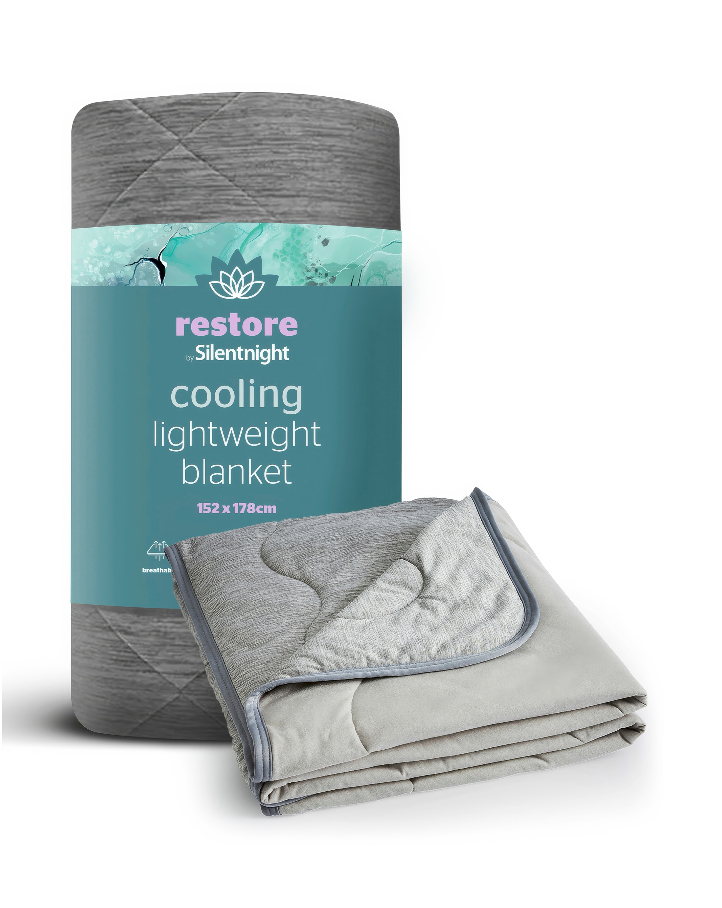Silentnight Restore Cooling Blanket Grey