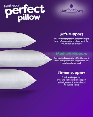 Slumberdown Feels Like Down Medium Support 4 Pack Pillows