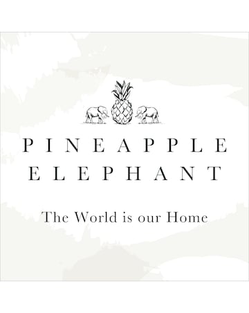 Pineapple Elephant Jaipur Waffle Cotton Cushion